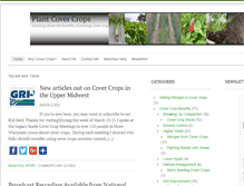 Tablet Screenshot of plantcovercrops.com